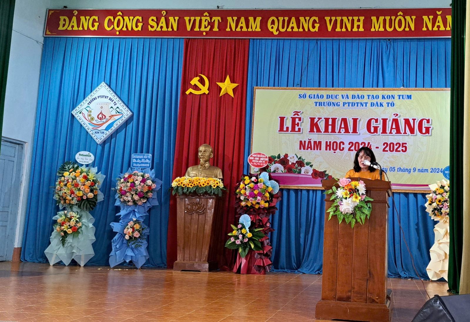 LỄ KHAI GIẢNG NĂM HỌC 2024-2025 TRƯỜNG PT DTNT ĐĂK TÔ